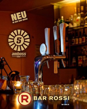 Amboss Bier in der Bar Rossi