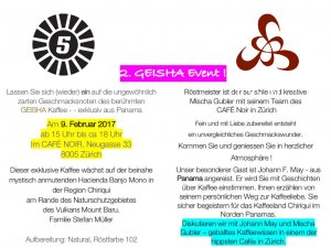 Geisha Kaffe Degustations Event